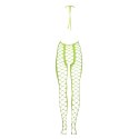Ouch! by Shots Bodystocking Neon XS/L - głęboki dekolt, UV aktywacja