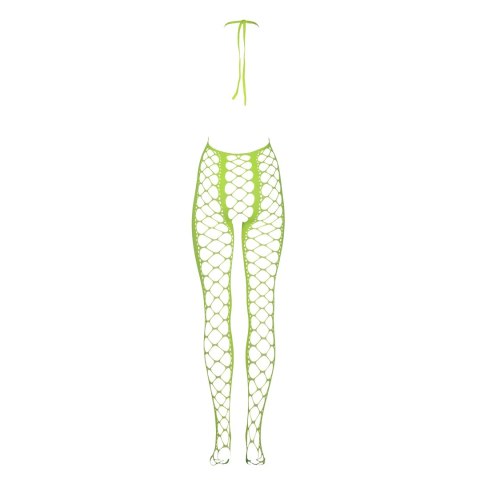 Ouch! by Shots Bodystocking Neon XS/L - głęboki dekolt, UV aktywacja