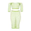 Ouch! by Shots Neon Komplet XL/XXXXL Top i Spodnica, UV Aktywowany