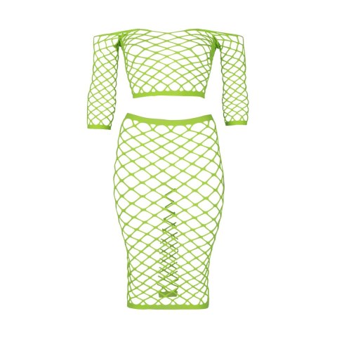 Ouch! by Shots Neon Komplet XL/XXXXL Top i Spodnica, UV Aktywowany