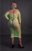 Ouch! by Shots Neon Komplet XL/XXXXL Top i Spodnica, UV Aktywowany