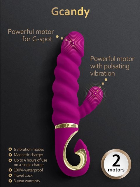 Gvibe Gcandy podwojny kroliczek silikonowy, technologia Bioskin