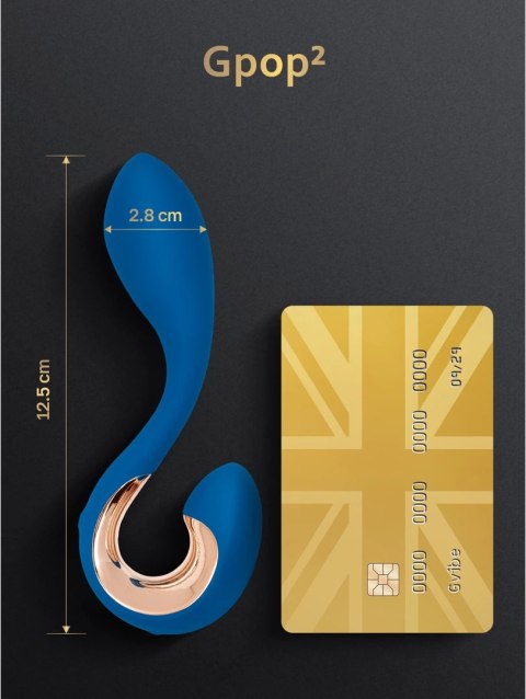 Gvibe Gpop 2 zakrzywiony korek intymny z wibracjami fioletowy