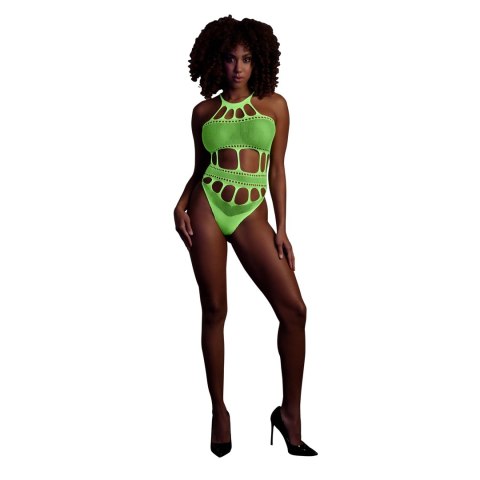 Ouch! Body Neon z Greckim Dekoltem XS/L - aktywne UV, elastyczne