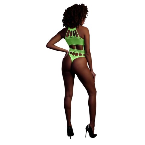 Ouch! Body Neon z Greckim Dekoltem XS/L - aktywne UV, elastyczne