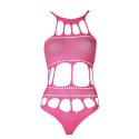 Ouch! Body z greckim dekoltem Neon UV XS/L - elastyczna bielizna