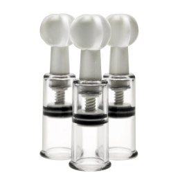 XR Brands Cylinderki ssące do ciała 3 szt. przezroczyste ABS