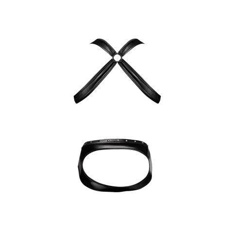 Male Power LXL Jockstrap z szelkami i metalowymi elementami czarny