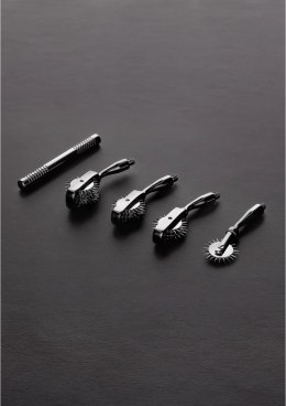 Steel Pinwheel - Zestaw 4 wymiennych końcowek, chromowany uchwyt