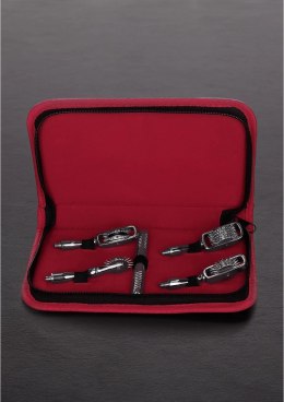 Steel Pinwheel - Zestaw 4 wymiennych końcowek, chromowany uchwyt