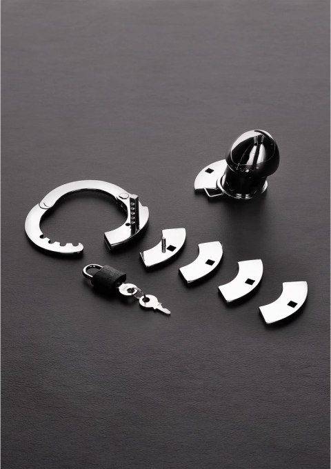 Steel Prison Bird - Stalowa klatka regulowana, 4 rozmiary pierścieni