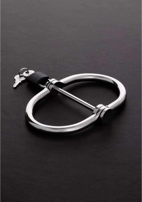 MOOD D-Handcuffs stalowe kajdanki z zaokrąglonymi krawędziami