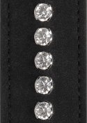 Ouch! Diamond Paddle - wiosło z ozdobnymi elementami, czarne