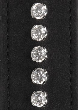 Ouch! Diamond Paddle - wiosło z ozdobnymi elementami, czarne