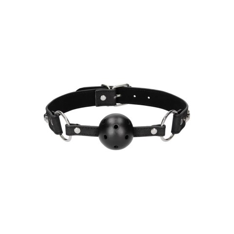Ouch! Diamond Studded Oddychająca Kula z Regulowanymi Paseczkami