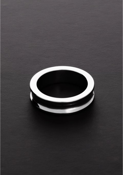 Ouch! Stalowy pierścień intymny anatomiczny 15x50 mm zaokrąglone krawędzie