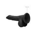 RealRock Model 17 cm z anatomiczną podstawą, Skin TPE