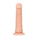 RealRock Model 20 cm - anatomiczny kształt z wypukłą teksturą, beżowy