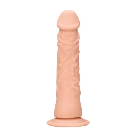 RealRock Model 20 cm - anatomiczny kształt z wypukłą teksturą, beżowy