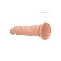 RealRock Model 25 cm - anatomiczny kształt, wypukła tekstura, przyssawka