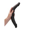 RealRock Podwojny model wygięty SkinTPE 36cm anatomiczny, elastyczny