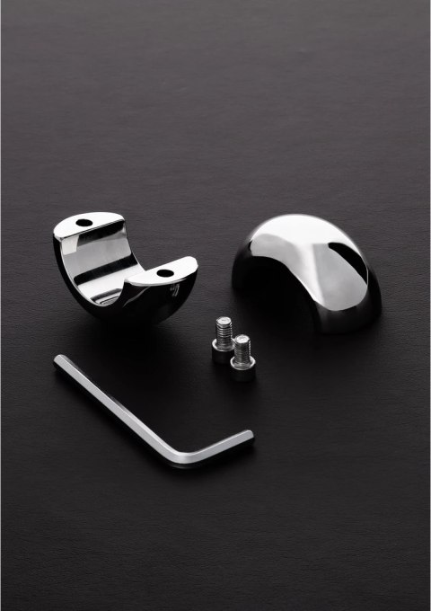 Steel Owalny pierścień z nierdzewnej stali 3,5 cm z dzielonym systemem