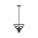 Male Power LXL Choker z kieszenią G-string czarny z ćwiekami