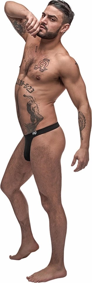 Male Power Pure Comfort Modal LXL - Stringi męskie z panelem i szerokim pasem