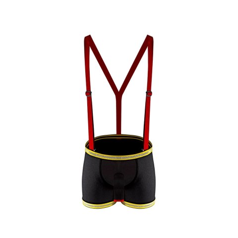 Male Power SM kostium strażacki męski z siateczką i szelkami
