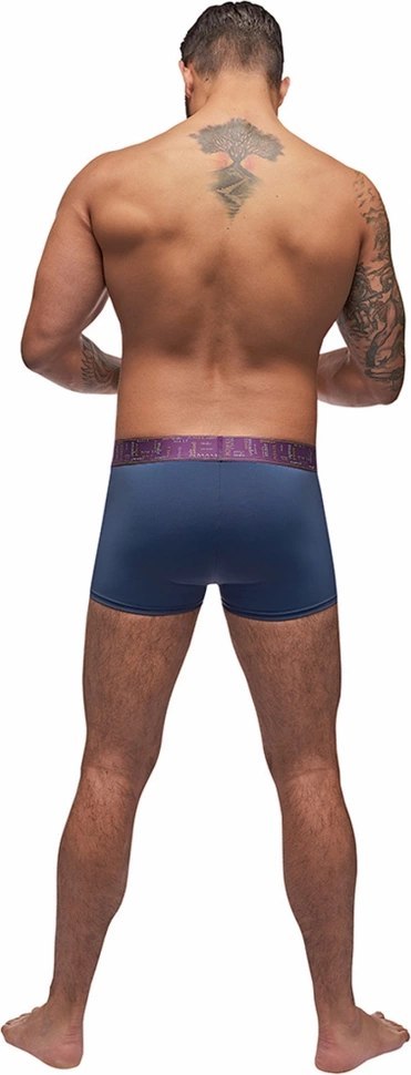 Male Power Szorty Enhancer L z jedwabistym wykończeniem, czarne