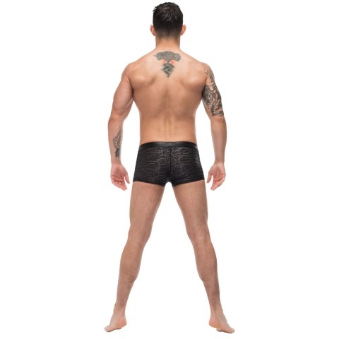 Male Power Zip It szorty XL z ukośnym zamkiem, czarne