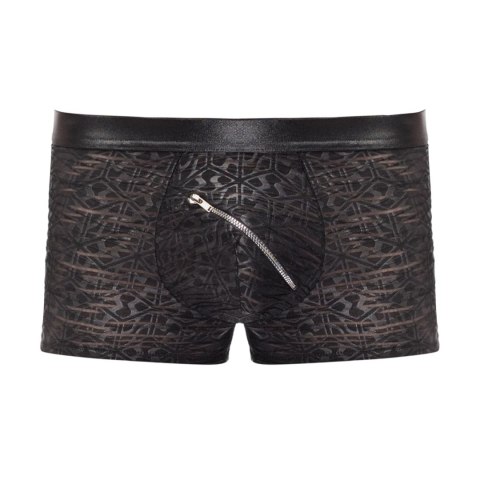 Male Power Zip It szorty męskie z ukośnym zamkiem, czarne, rozmiar M