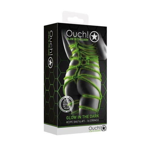 Ouch! Lina fluorescencyjna świecąca 5 m zielona - Glow in the Dark