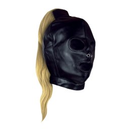 Ouch! by Shots maska z blond kucykiem - anatomiczna maska z peruką