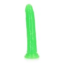 RealRock Glow in the Dark model 22,5 cm z przyssawką - jasny zielony