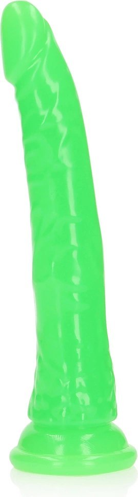 RealRock Glow in the Dark model 22,5 cm z przyssawką - jasny zielony