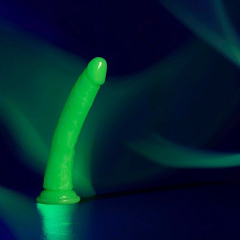 RealRock Glow in the Dark model 22,5 cm z przyssawką - jasny zielony