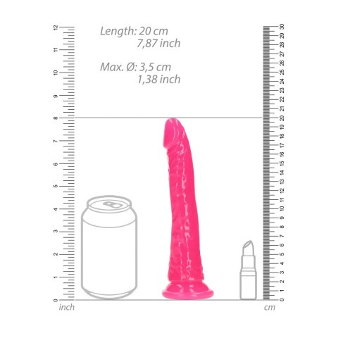 RealRock Model Glow In The Dark 18 cm z przyssawką, elastyczny