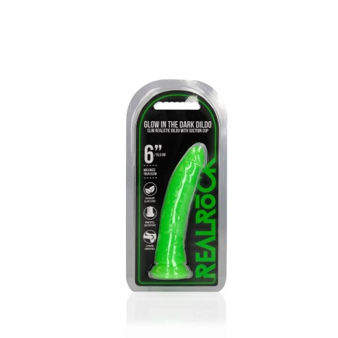 RealRock Model Glow in the Dark 15,5 cm - anatomiczna powierzchnia, przyssawka