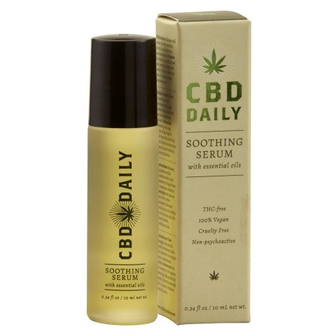 Earthly Body Serum Kojące CBD 10ml Roll-On, podrożny aplikator