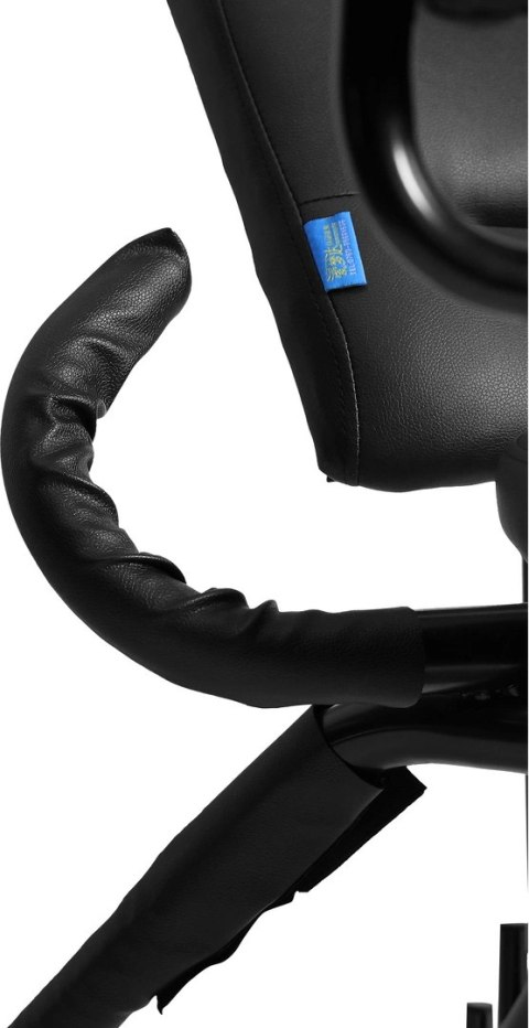 EasyToys Fotel wielopozycyjny z regulacją, stalowy, czarny 175x83x124cm