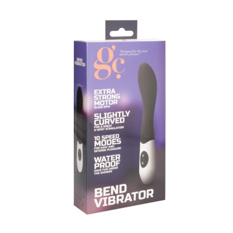 GC by Shots Bend - Wibrator silikonowy z 10 trybami pracy, 19 cm