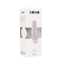 Shots No.21 Przedłużacz anatomiczny TPE czarny/szary/przezroczysty