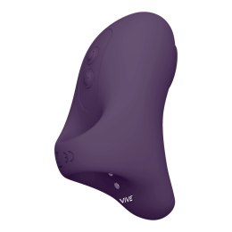 Vive Hana - Anatomiczny Wibrujący Pierścień na Palec, 10 Trybow, Fioletowy