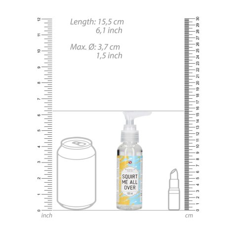 Shots S-line Squirt Me All Over Lubrykant wodny 100 ml hipoalergiczny