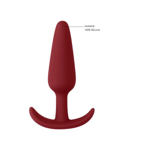 Shots Toys Korek anatomiczny cienki silikonowy, czarny