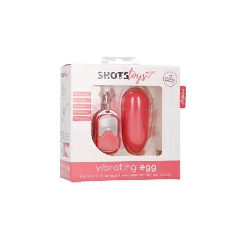 Shots Toys Wibrujące Jajeczko L - 10 trybow, pilot bezprzewodowy
