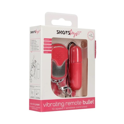 Shots Toys Wibrujący Pocisk Bezprzewodowy 10 Trybow Czarny